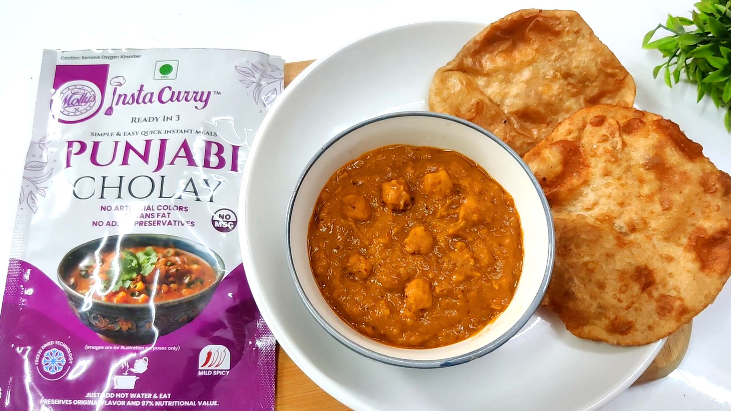 Punjabi Cholay – Chickpea Curry. 2 Servings. | Just Add Hot Water | Ready in Minutes