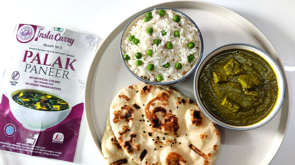 Tawa Pulao, Palak Paneer & Gajar Halwa 5-Pack | 10 Servings | Just Add Hot Water |