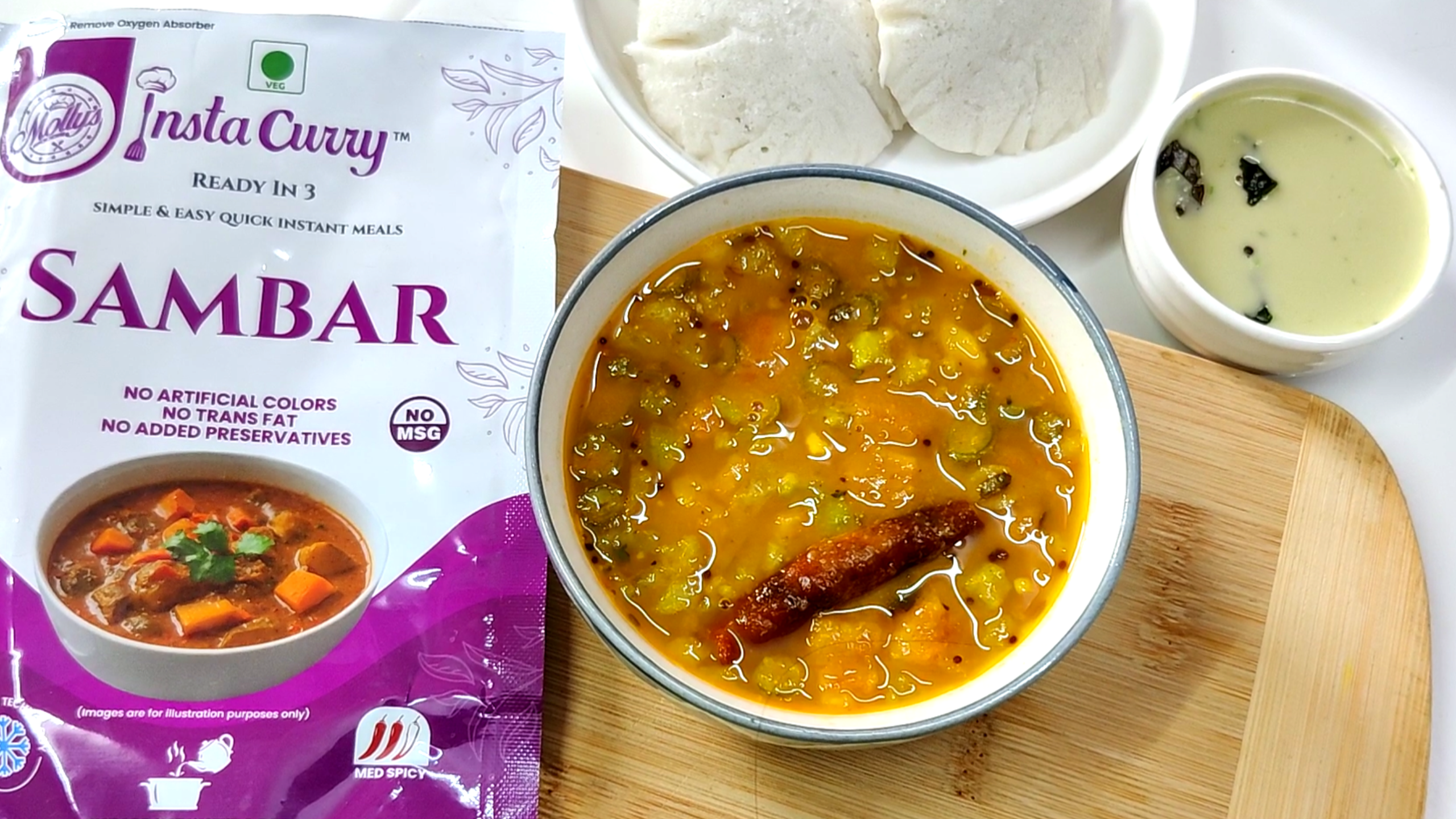 Molly's Insta Curry® Sambar – Authentic South Indian Lentil & Vegetable Stew