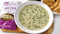 Methi Matar Malai creamy pale green curry with fenugreek leaves and green peas, served with flatbreads