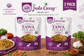 Tawa Pulao 2-Pack in two white and purple instant rice pouches featuring a plated vegetable pulao image
