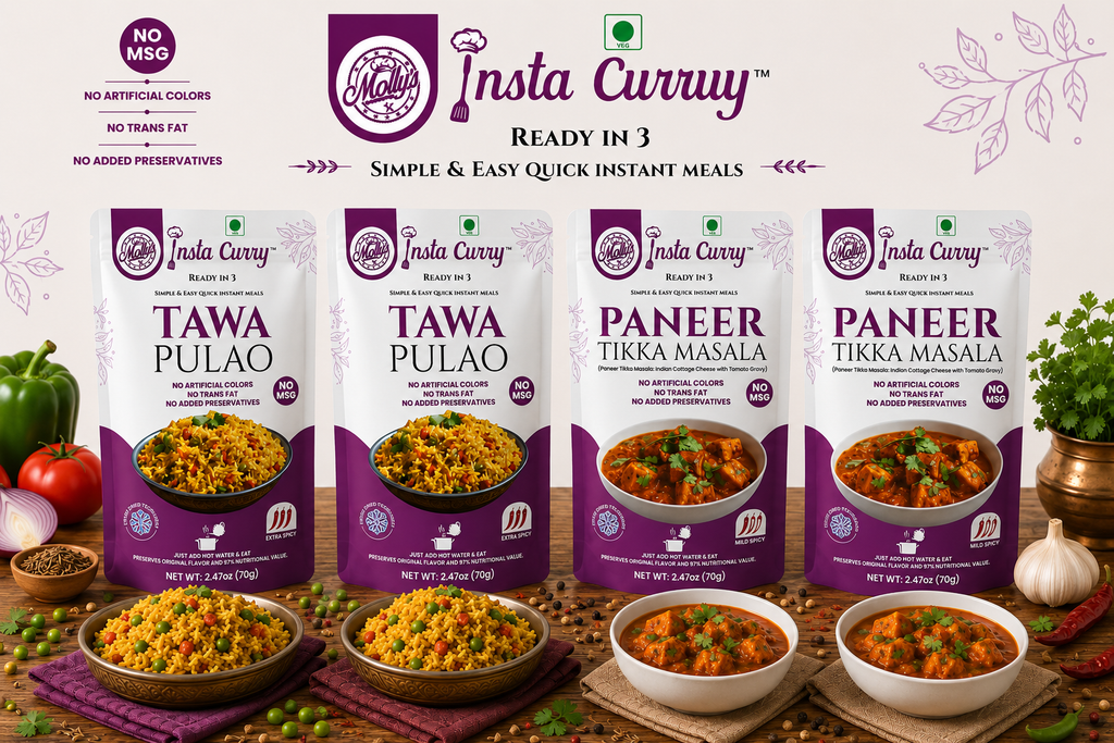 Tawa Pulao & Paneer Tikka Masala 4-Pack | 8 Servings | Just Add Hot Water |